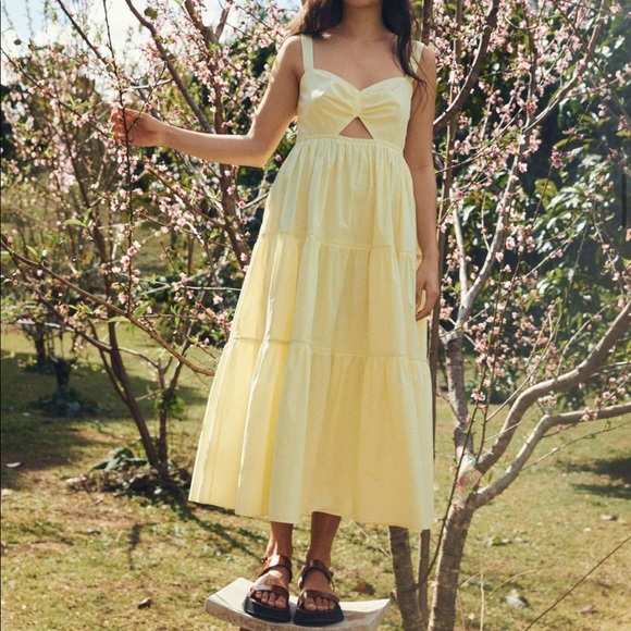 STEELE The Label Clarrie dress in lemon yellow hue. - Picture 10 of 12